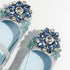 Floral Blue Shoes Little Palace Store